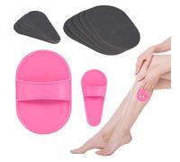 Almohadillas depilatorias, almohadillas portátiles para la depilación suave del rostro, herramienta de lijado para la mujeres y niñas depilación corporal kit de papel de lija para la exfoliación