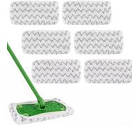 Almohadillas desechables de repuesto para mopa Swiffer PowerMop, almohadillas de limpieza de fibra texturizada resistentes para chorro húmedo, se adapta a suelos de madera, vinilo, linóleo y azulejos