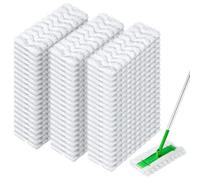 Almohadillas desechables mejoradas para fregona para mascotas compatibles con Swiffer paños de barrido seco, repuesto de plumero, herramientas desechables de limpieza del hogar, 60 unidades