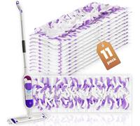 Almohadillas desechables para fregona PowerMop multisuperficie, almohadillas de repuesto de limpieza en aerosol sin perfume para limpieza de suelos, paquete de 11