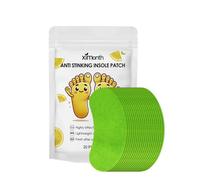Almohadillas desodorantes naturales para plantillas - 20 almohadillas absorbentes de humedad con a limón, a prueba de sudor y sin residuos, adecuadas para zapatillas deportivas, zapatillas de