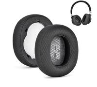 Almohadillas E65 para auriculares JBL Live 650BTNC 660NC E65BTNC, almohadillas de repuesto con espuma viscoelástica para orejeras 750NC Duet NC, color negro