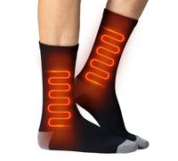 Almohadillas eléctricas para el pie: calentadores de pie de calefacción USB de 20x10 para clima frío con 3 niveles de calor, función de protección, calcetines térmicos recargables para esquí, conducci