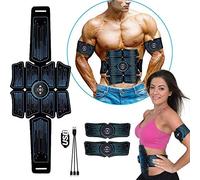 Almohadillas EMS, estimulador de ABS, tóner Muscular, cinturón de tonificación Abdominal, Entrenador Muscular, Entrenador de Fitness portátil para Abdomen, Brazo y Pierna, con 6 mo