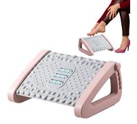 Almohadillas ergonómicas para pies con masaje para el hogar, viajes | Footrest Under Desk - 6 alturas ajustables reposapiés | resto del pie para debajo del escritorio ajustable 6 alturas pedal bajo el