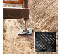 Almohadillas estabilizadoras de alta densidad para estabilización de grúas y remolques, apilables con asas para un fácil transporte y resistencia al desgaste