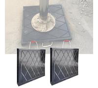 Almohadillas estabilizadoras de Alta Resistencia para Camiones con Cesta elevadora, Bloques niveladores Antideslizantes extragruesos para Gatos de vehículos recreativos con asa de Cuerda, al