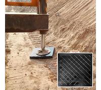 Almohadillas estabilizadoras para Gatos de grúas y remolques, Almohadillas estabilizadoras apilables para vehículos recreativos con Asas, Resistentes al Desgaste, 40x40x5cm (15.7x15.7x2in)