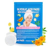 Almohadillas Exfoliantes de Ácido Glicólico, Limpieza Facial para Manchas Oscuras y Acné, Desbloquea Poros, Reduce Puntos Negros, Espinillas y Exceso de Aceite, Todo Tipo de Piel, 40 Pads