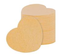 Almohadillas exfoliantes faciales, esponjas faciales para limpieza | Esponja facial de celulosa comprimida natural en forma de corazón | Esponjas cosméticas de Spa para lavado Facial,