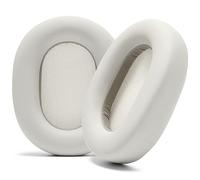 Almohadillas Extra Gruesas WC Wicked Cushions para Sony XM5 - Cojines de Cuero PU Suave, Lujosa Espuma viscoelástica con Aislamiento de Ruido, Grosor Adicional | Silver