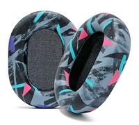 Almohadillas Extra Gruesas WC Wicked Cushions para Sony XM5 - Cojines de Cuero PU Suave, Lujosa Espuma viscoelástica con Aislamiento de Ruido, Grosor Adicional |90's Black