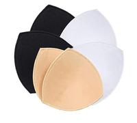 Almohadillas extraíbles para sujetador, Almohadillas de sujetador for mujer, 3 pares, multicolor, 13,5 x 14 cm, for copa ABC
