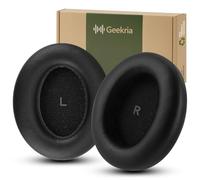 Almohadillas Geekria QuickFit para Sennheiser Momentum 4 Wireless, HDB 630 | Espuma viscoelástica y piel de proteína, instalación a presión, sello de aislamiento de ruido, incluye 1 par
