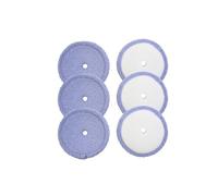 Almohadillas lavables for fregona de microfibra y hilo madre, compatibles con accesorios repuesto paños Edge RS700 RS500, 6 uds