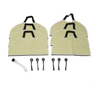 Almohadillas lavables para fregona Shark AV2610WA RV2620WD AI Ultra - para almohadillas de limpieza de microfibra premium con cepillos laterales para suelos duros de superficie 304 x 184 mm (6+6+1)