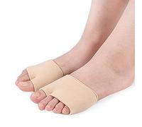 Almohadillas metatarsianas, corrector de juanetes de dedo gordo separador del antepié, cojín de bola de pie amortiguador de apoyo protector de cuidado de la salud del pie alivia el dolor (L)