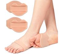 Almohadillas metatarsianas para aliviar el dolor de pies, 2 pares de almohadillas para el antepié, almohadillas de gel suave, reutilizables, antifricción, para metatarsalgia, callos (piel)