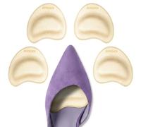 Almohadillas metatarsianas para mujer: inserciones antideslizantes en el antepié para calzado de tacón alto, talla única, 2 pares (4, beige)