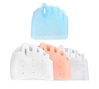 Almohadillas metatarsianas, separador de dedos de silicona, espaciadores de dedos, cojines de bola de pie, transpirables y suaves, para la superposición de dedos en martillo y práctica de yoga (4