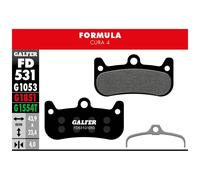 Almohadillas Mezcla Negra Estándar para Fórmula Cuidado 4 FD531G1053 GALFER BIKE