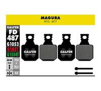 Almohadillas Mezcla Negra Estándar para Magura mt5-mt7 FD487G1053 GALFER BIKE