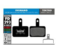 Almohadillas Mezcla Negra Estándar para Shimano Deore FD293G1053 GALFER BIKE