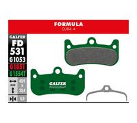 Almohadillas Mezcla Verde Pro para Fórmula Cuidado 4 FD531G1554T GALFER BIKE