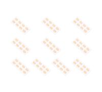 Almohadillas nasales para lentes, 40 pares de almohadillas autoadhesivas de espuma para gafas, 1,5 mm, esponja fina, antideslizante, almohadillas ovaladas para gafas de sol, lectura, maquillaje