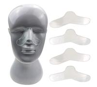 Almohadillas nasales suaves y seguras para mascarilla CPAP, almohadillas nasales de Gel de silicona para reducir las marcas rojas, protector facial, 5 uds.