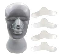 Almohadillas nasales suaves y seguras para mascarilla CPAP, almohadillas nasales de Gel de silicona para reducir las marcas rojas, protector facial, 5 uds.
