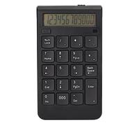 Almohadillas Numéricas Inalámbricas, 19 Teclas Mini Portátil Contabilidad Financiera Almohadilla Numérica Recargable con Pantalla, Extensiones de Teclado Numérico para Computadora