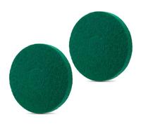 Almohadillas orbitadoras de limpieza 437.056 para máquina de piso Oreck 550MC, almohadilla de fregado verde comercial de 12 pulgadas, almohadillas de amortiguación orbitales para azulejos, madera dura