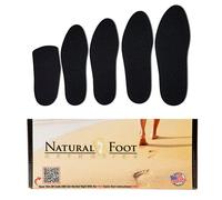 Almohadillas ortop dicas naturales para pies: 1 par de almohadillas de goma esponjosa natural con ribete de nailon para un ajuste perfecto sobre