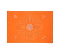 Almohadillas Para Amasar De Silicona Tapete de silicona for hornear, flexible y plegable, for hornear pastas, panes, amasar masas de pizza(Orange)