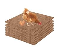 Almohadillas para anidar pollos, 6/10 unidades, fibra de coco natural, para gallina, gallinero, ropa de cama, alfombras, gallinero, suelo, accesorios para aves de corral, 30 x 30 cm