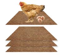Almohadillas para anidar Pollos: Fibra de cáñamo Natural, Estera para Poner | Almohadillas para de pollo para patio trasero, jardín, granja, granero, pasto, ganado, colocación de cría