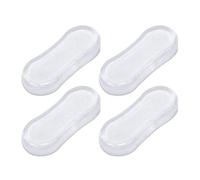 Almohadillas para asiento de inodoro, almohadillas de silicona para tapa de asiento de inodoro, 4 protectores de goma de silicona con adhesivo fuerte para inodoro, baño, hospital