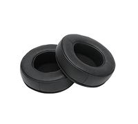 Almohadillas para auriculares, 2 piezas de cuero artificial de 90 mm + esponja, piezas de repuesto para almohadillas para auriculares estéreo universales