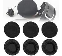 Almohadillas para Auriculares, 6 Piezas Almohadillas para Auriculares Fundas para Auriculare de Tela Flexible Piezas de Repuesto para Auriculare Reutilizables 9 a 11 cm, para Auriculares de Audio