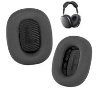 Almohadillas para auriculares AirPods Max, almohadillas de malla mejoradas de repuesto compatibles con Apple AirPods Max con capa de silicona, imán, espuma viscoelástica y aislamiento de ruido (gris