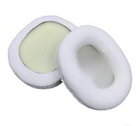 Almohadillas para auriculares ATH M50X M40 M30 M20 para auriculares M10 PRO5 SX1a, almohadillas de proteína mejoradas con espuma viscoelástica gruesa, piezas cómodas para juegos, color negro (blanco)