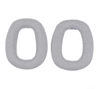 Almohadillas para auriculares Logitech Zone Vibe 100 Gaming - Orejeras de esponja de alta densidad para aislamiento de ruido - Ajuste ovalado (gris)