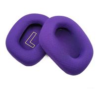 Almohadillas para auriculares para juegos Logitech G733, G333, G335, cubiertas de esponja con efecto de gel refrescante, piezas de reparación fáciles de instalar, color azul, 85 x 85 mm (D)