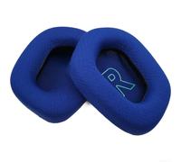Almohadillas para auriculares para juegos Logitech G733, G333, G335, cubiertas de esponja con efecto de gel refrescante, piezas de reparación fáciles de instalar, color azul, 85 x 85 mm (C)