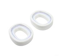 Almohadillas para Auriculares para LOGITECH G735, Proteína Almohadillas | Soft Protein Leather, Breathable Design, Lightweight Comfort, Easy Installation, 2-pack White Cushions