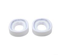 Almohadillas para Auriculares para LOGITECH G735, Proteína Almohadillas | Soft Protein Leather, Breathable Design, Lightweight Comfort, Easy Installation, 2-pack White Cushions
