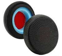 Almohadillas para auriculares Plantronics para blackwire para series C510 C520 C710 C720 - Almohadillas redondas de repuesto de piel de proteína duraderas negras (C)