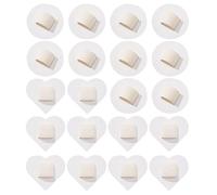 Almohadillas para bandas y cabello - 20 piezas base cintas hechas a mano, para el pelo con banda elástica | Para tocador, baño, viaje, mujeres, niñas y té