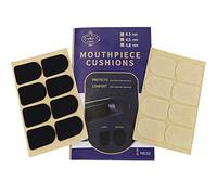 Almohadillas para boquilla de saxofón soprano, 0,5 mm, color negro y transparente (16 piezas)